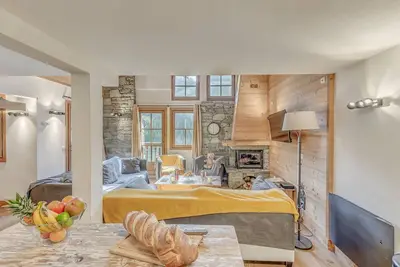 Image de Chalet 12 pers, 6 chambres, 6 salles de bain, balcon, cheminée, parking, wifi