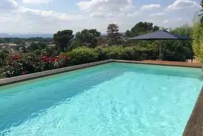 Image de Ancienne ferme au calme sur les hauteurs du village avec piscine, vue magnifique