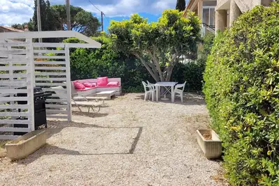 Image de F3, terrasse, jardin, parking Ă 80 m de la plage