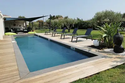 Image de Superbe villa d'architecte, idéale familles, climatisée, au calme.