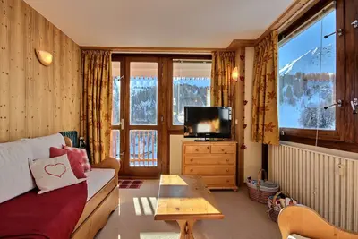 Image de Grand appartement pour 6 au pied des pistes, lumineux avec balcon