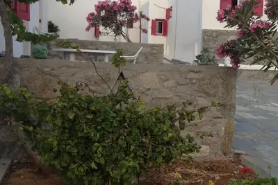 Appartement confortable pour 2 près d'Ornos avec vue mer et coucher de soleil