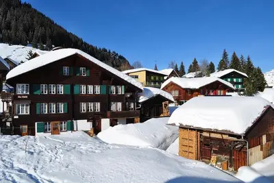 Image de Appartement de vacances Mürren pour 1 - 6 personnes avec 3 chambres à coucher - Logement de vacances