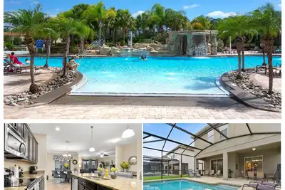 Image de 6br Disney Villa w \\ 2 En-Suites, piscine et bain à remous