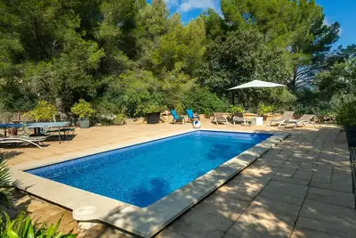 Maison de vacances privée avec climatisation, piscine privée, Wifi, Tv, patio, vue panoramique