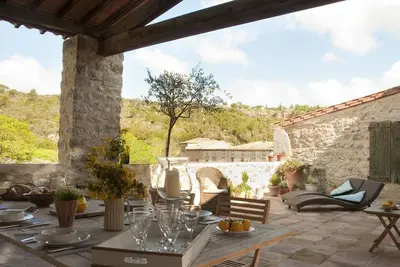 Image de House La France -Terrace Apartment. Riverside home overlooking the river Orbieu