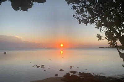 Image de Une jolie case au bord d'un lagon