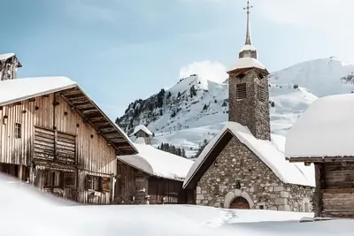 Image de Studio chaleureux avec accès bien-être, proche centre et pistes, Le Grand-Bornand Village