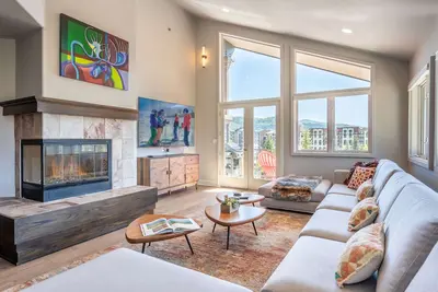 Image de Hanche et zone de base moderne | 4bd / 4ba | Nouveau design et décoration | Coucher de soleil et vues Alpenglow