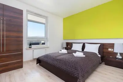 Image de Kościuszki 16 | Lime and Brown Apartment | Balcony