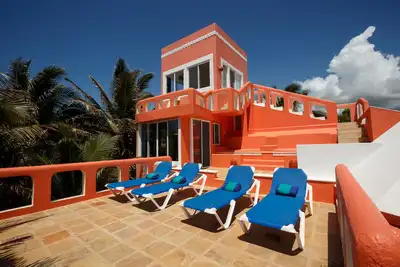 Image de Belle Ocean House face à Akumal mexicaine des Caraïbes