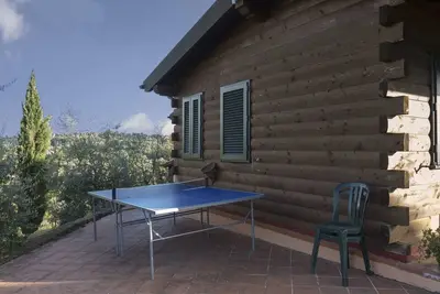 Image de Appartement avec piscine, climatisation, Wifi, Tv, terrasse, vue panoramique, près de San Gimignano