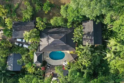 Unique-Multiple Ocean View Jungle Balinese Domaine with Gardens & Chickens