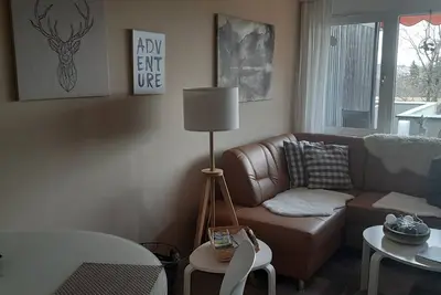Image de Appartement cannelle et sucre avec vue sur les montagnes