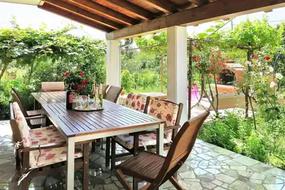 Image de Merveilleuse maison de vacances avec climatisation, piscine privée, Wifi, Tv, terrasse et parking