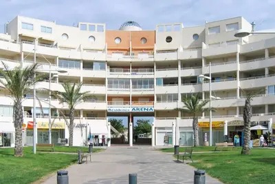 Image de Appart. Clim, 120m plage, 6 pers, terrasse, parking privé Cap D’Agde Rochelongue