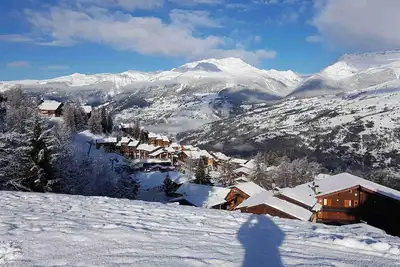 Image de Appartement 6/8 pers Pieds de pistes - rez de jardin vue Mont Blanc