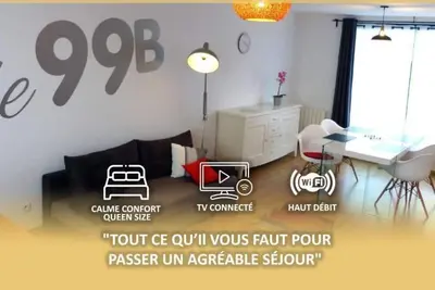 Image de \"le 99b\"  Appartement moderne, lumineux, lit Queen size et Tv connecté
