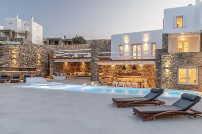 Image de Villa de l'acteur de Mykonos. 3 chambres, piscine privée