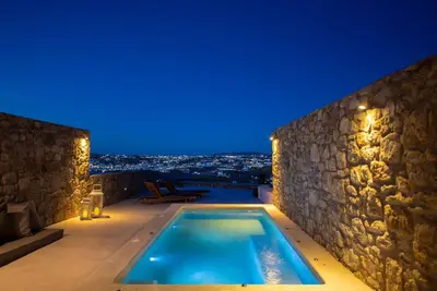 Image de Villa de l'acteur de Mykonos. 2 chambres, mini-piscine privée