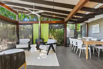 Image de Maison de plage d'inspiration balinaise