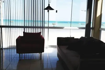 Image de Maison à Maragogi Bord de mer avec balcon gastronomique, barbecue et piscine chauffée