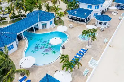 Image de Beachfront Witenblauw