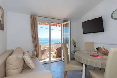 Appartement de vacances avec vue sur la mer et possibilité de faire un barbecue