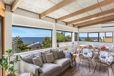 Image de Hideaway privé avec vue sur la carte postale de l'océan