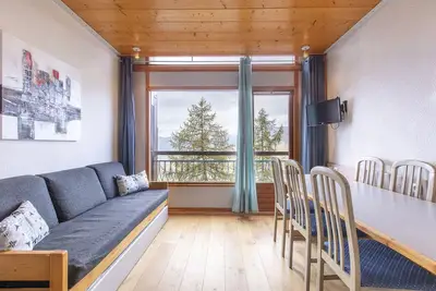 Image de Appartement 8 pers au calme, Arcs 1800 avec vue vallée et au pied des pistes