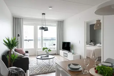 Image de Superbe appartement scandinave pouvant accueillir jusqu'à 7 personnes, avec vue!
