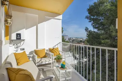 Image de Studio brillant avec piscine et plage de Carihuela à 500m