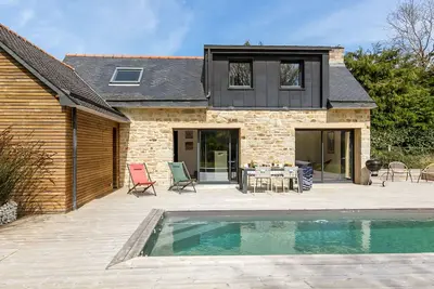 Image de Belle maison de vacances privée avec Wifi, piscine privée, Tv, terrasse, animaux admis et parking