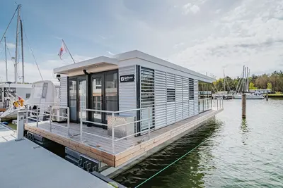 Image de Houseboat Trinity, a sealoft on the Baltic Sea in PeenemĂĽnde Island Usedom