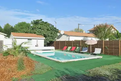 Image de Merveilleuse maison de vacances privée avec Wifi, piscine privée, terrasse et parking