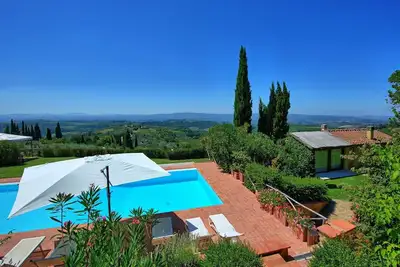 Image de Maison de vacances privée avec climatisation, Wifi, piscine, Tv, balcon, près de Greve In Chianti