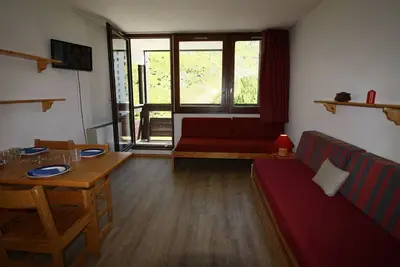 Image de Studio classique 4 personnes avec balcon sud Ă Tignes