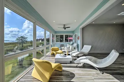 Image de Nouveau! Luxueux Waterfront Retreat w / Private Pier!