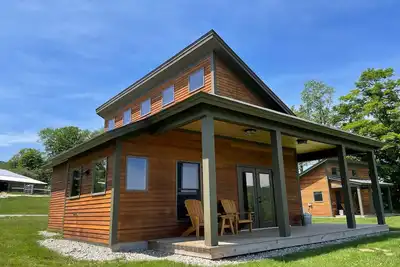 Image de Belle cabine moderne dans une ferme du Vermont - Superbes vues panoramiques!