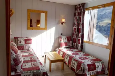 Image de Méribel: Appartement 3 pièces avec mezzanine, balcon, accès direct aux pistes