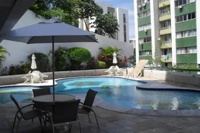 Image de Flat Bar Salvador Ondina All Decorado- occupe cinq personnes, cuisine, salon, Sui