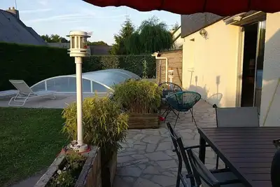 Image de Maison calme proche mer avec piscine
