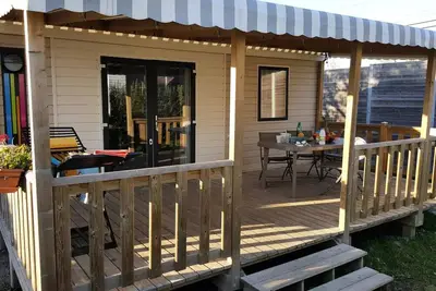 Mobil-home Univers Family 36 m² + 4  chambres + terrasse couverte 18m² 8 personnes