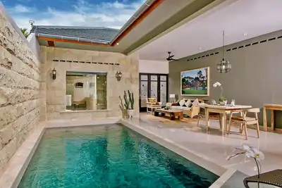 Villa Familiale 2 Chambres avec Piscine Privée @Jimbaran