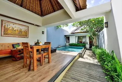 Villa 2 chambres, spacieuse avec piscine privée