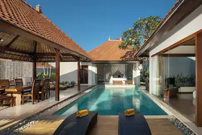 Villa Familiale 2 Chambres avec Piscine Privée @Jimbaran