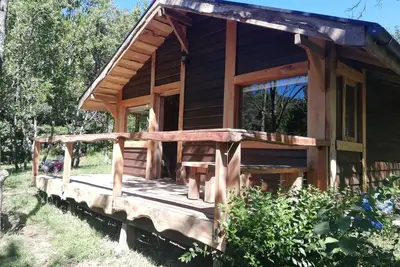 Image de Rustic cabins Pucón Pellín, rustic style, fully equipped.