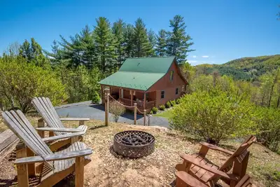 Image de Juste inscrit - Log Cabin Near New River, Blue Ridge Parkway et West Jefferson
