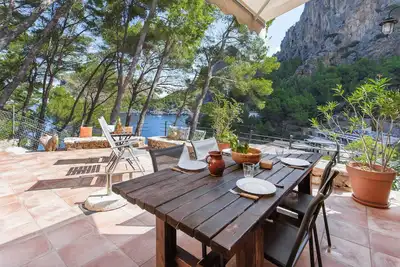 Image de Casita Sa Calobra, avec une vue imprenable sur la mer.