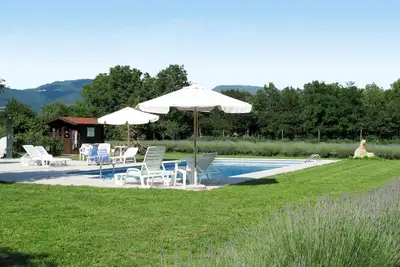 Image de Bel appartement dans une maison de vacances avec piscine, climatisation, Wifi, Tv, terrasse, parking